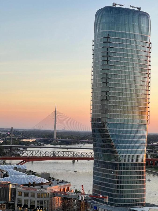 Belgrade Waterfront, Tower View Daire Dış mekan fotoğraf